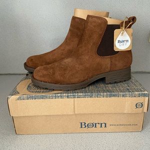 Born Cove Waterproof Suede Chelsea Booties
